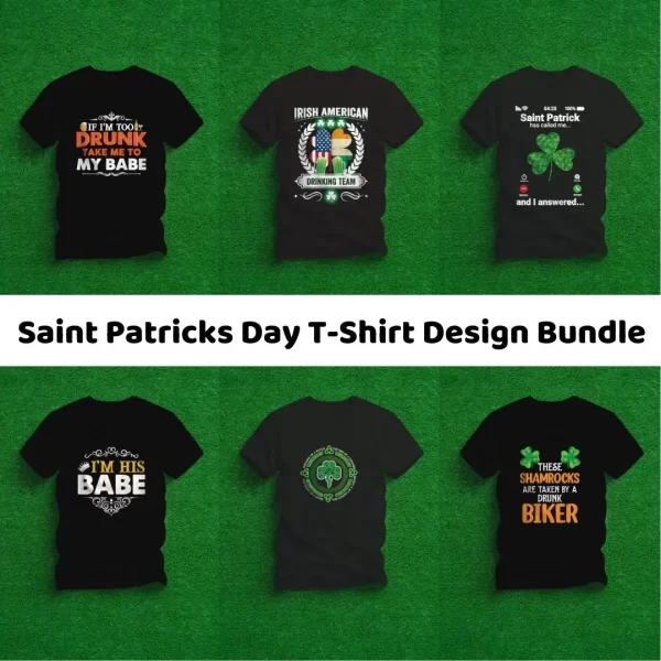 Saint Patricks Day T-Shirt Design Bundle