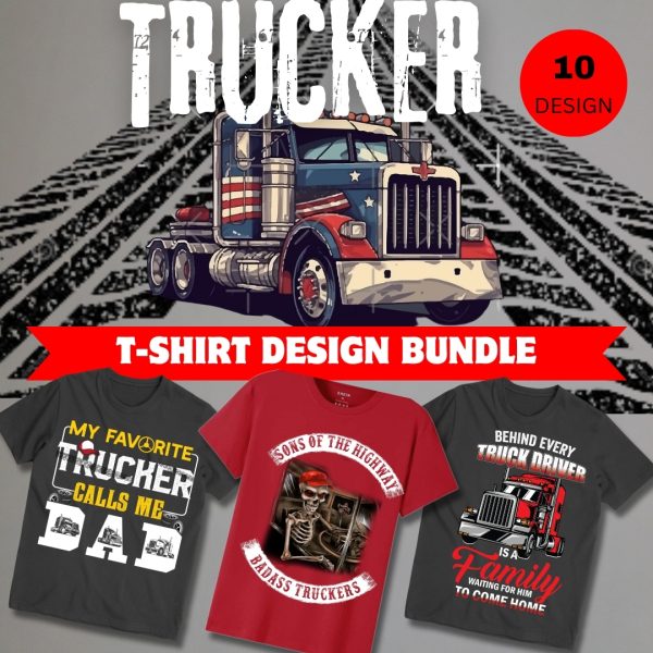 truck t-shirt design bundle